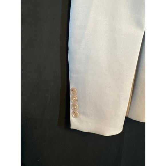 J CREW Womens Wool Blazer made in Japan Gray 3 Button Classic Business Career 4 - Picture 6 of 14